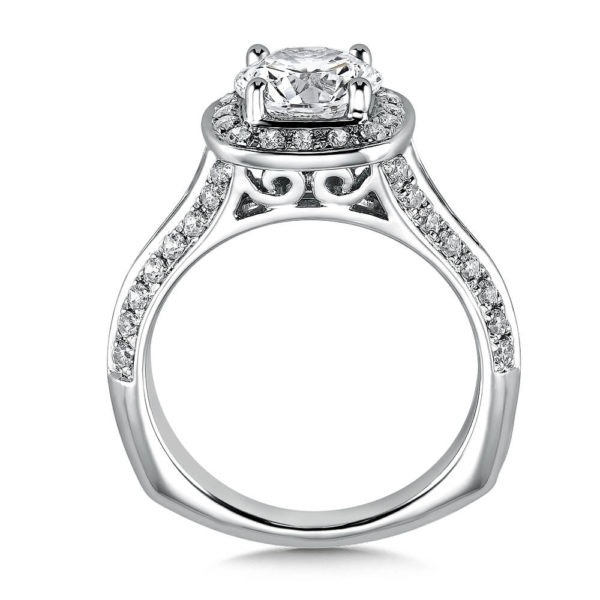 14K White Gold 0.52ct Diamond Engagement Ring