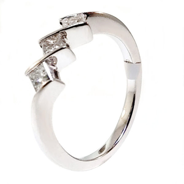 14K White Gold 0.55ct Diamond Engagement Ring