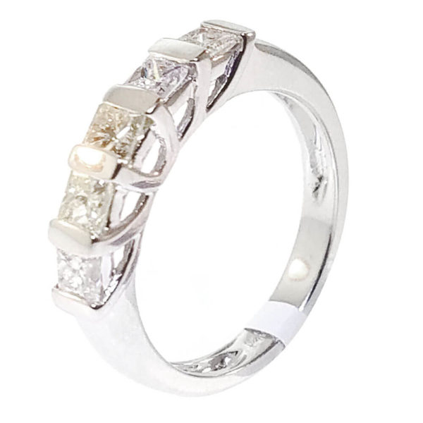 14K White Gold 0.99ct Diamond Engagement Ring