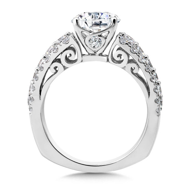 14K White Gold 1.37ct Diamond Engagement Ring