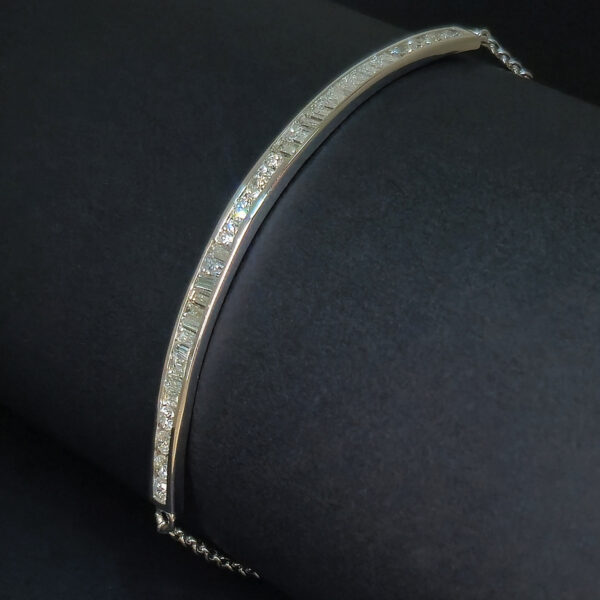 14K White Gold Diamond Fantasy Bracelet