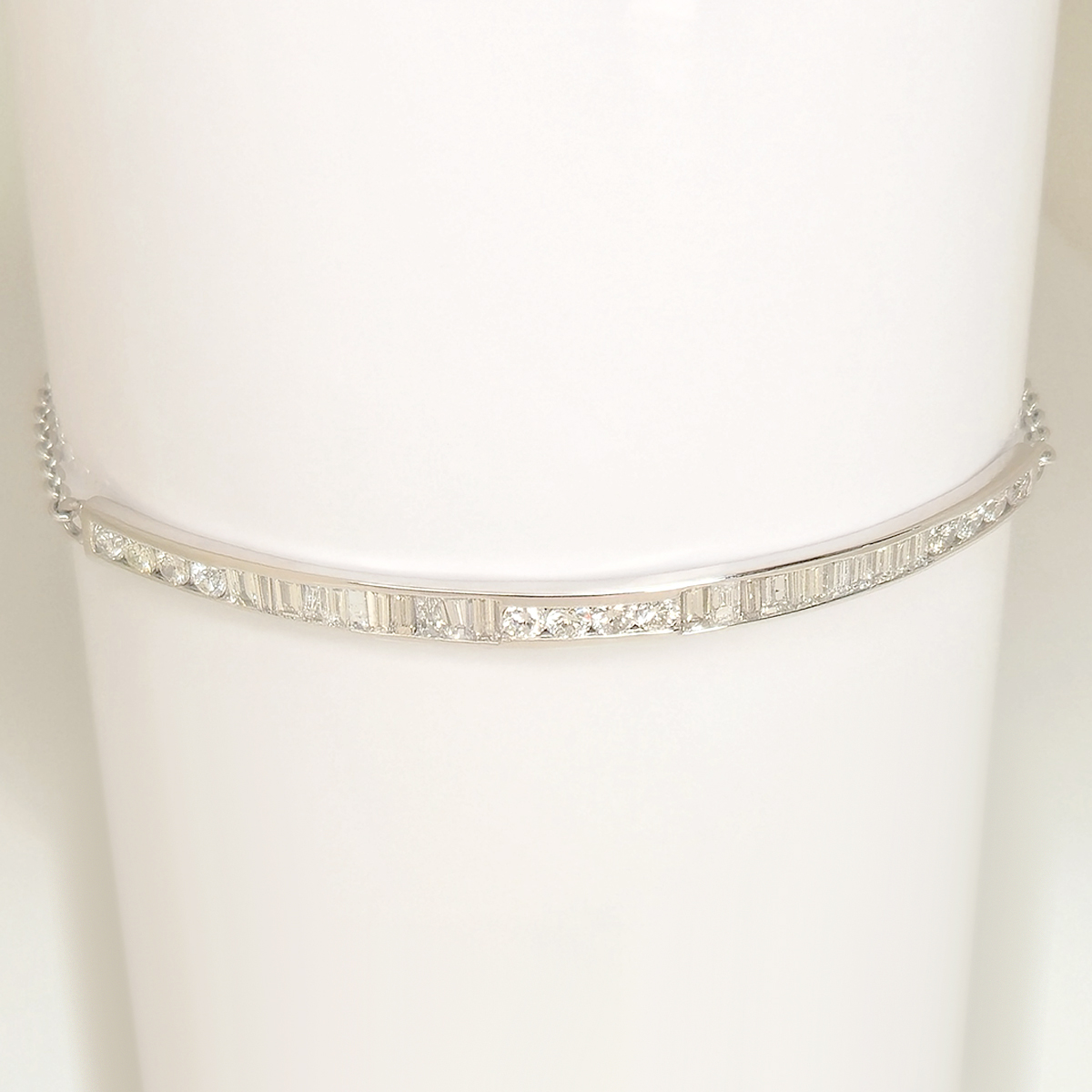 14K White Gold Diamond Fantasy Bracelet - Image 3