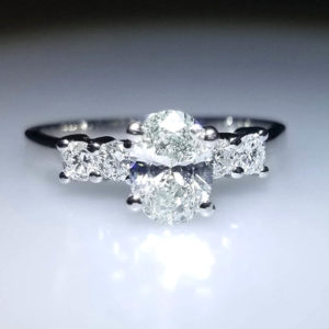14K White Gold 1.05ct Diamond Engagement Ring