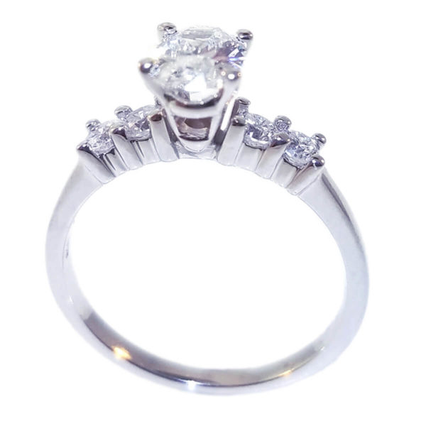14K White Gold 1.05ct Diamond Engagement Ring
