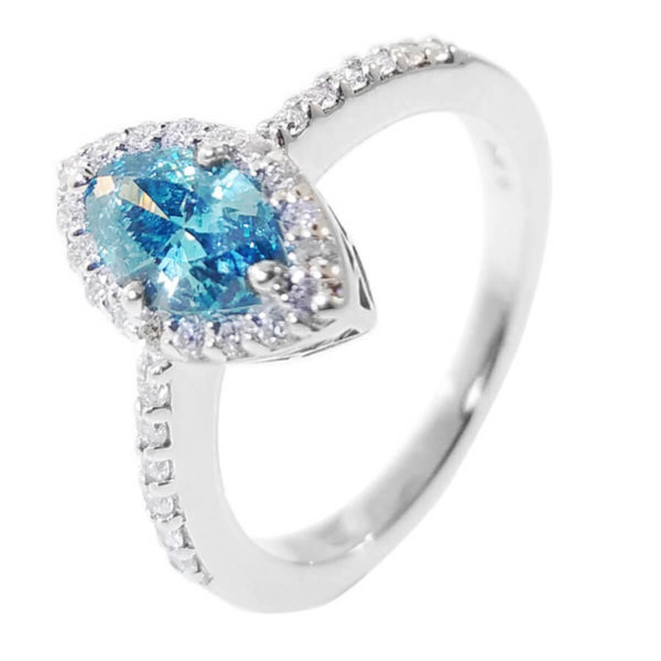 14K White Gold 1.01ct Diamond Engagement Ring