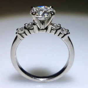 14K White Gold 1.55ct Diamond Engagement Ring