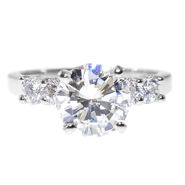 14K White Gold 1.55ct Diamond Engagement Ring
