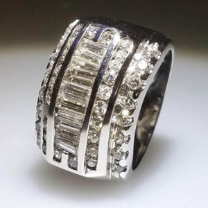 14K White Gold 1.78 ct Diamond Ring
