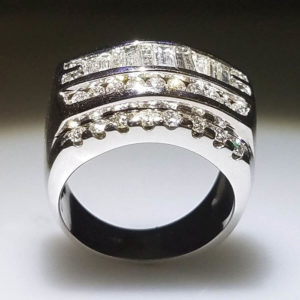 14K White Gold 1.78 ct Diamond Ring