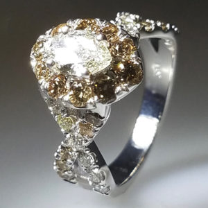 14K White Gold 2.14ct Diamond Engagement Ring