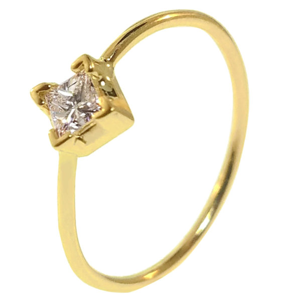 14kt Yellow Gold 0.025ct Diamond Ring