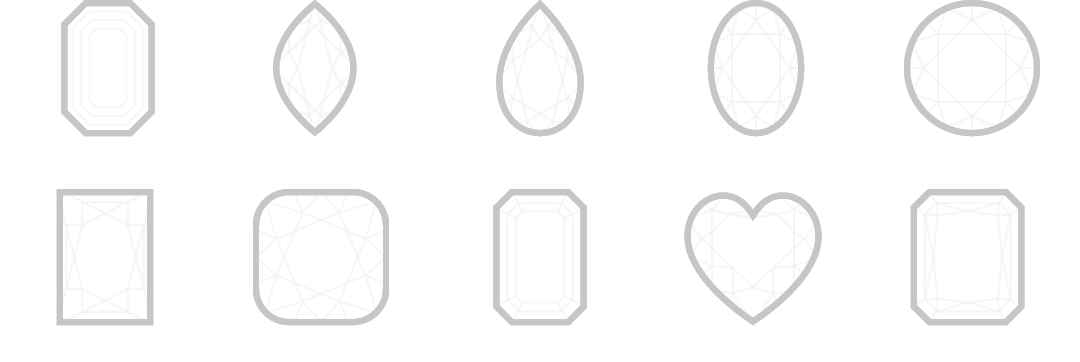 Schematic of a diamond's cut
