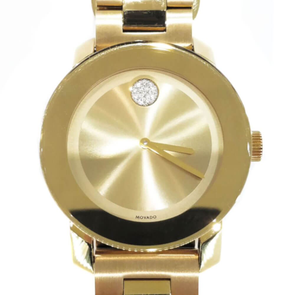 Movado Bold Series Watch Gold Tone With Diamonds More Than