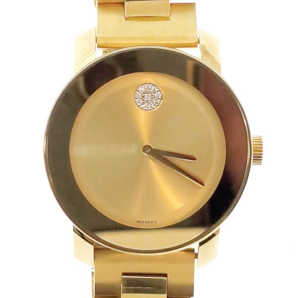 Movado Bold Series Watch - Gold Tone with Diamonds