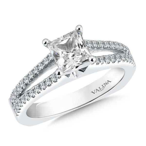 14K White Gold 0.29ct Diamond Engagement Ring