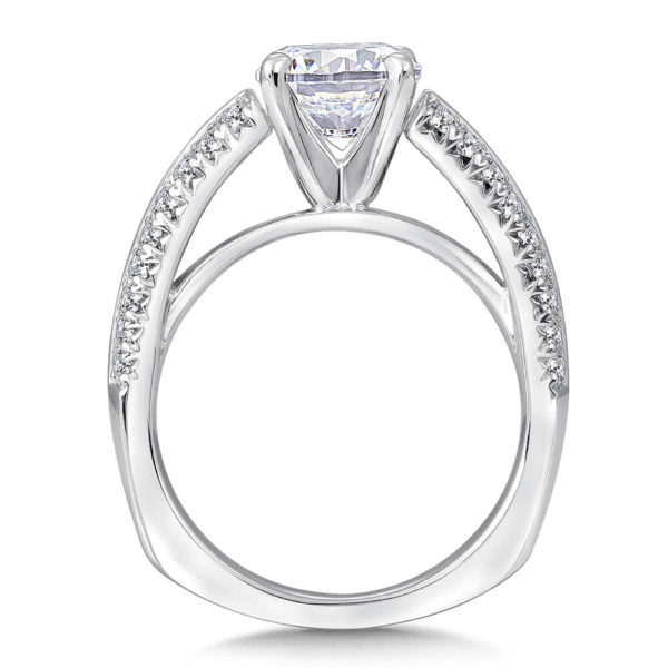 14K White Gold 0.43ct Diamond Engagement Ring