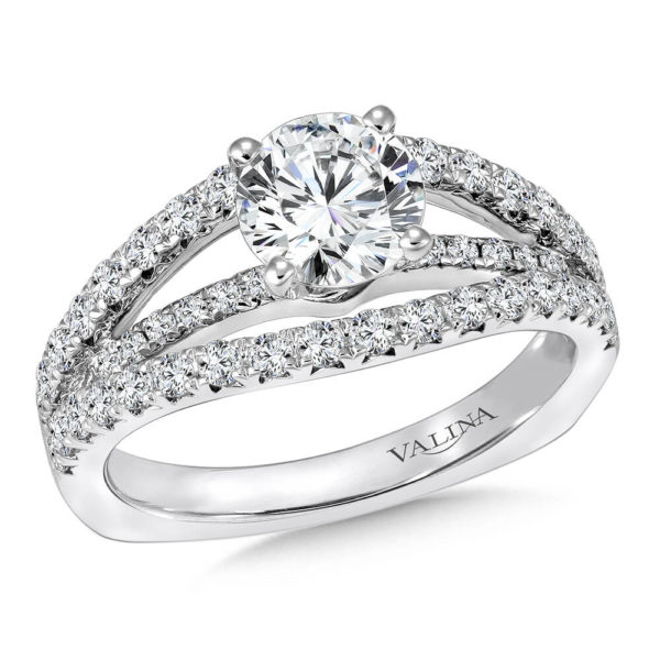 14K White Gold 0.66ct Diamond Engagement Ring