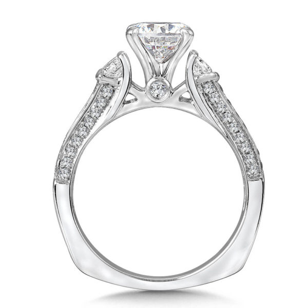 14K White Gold 0.82ct Diamond Engagement Ring