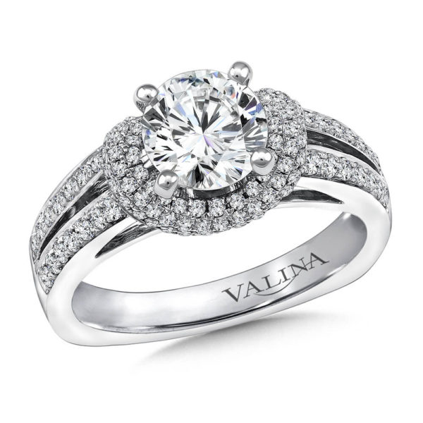 14K White Gold 0.41ct Diamond Engagement Ring