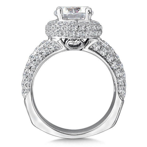 14K White Gold 0.56ct Diamond Engagement Ring