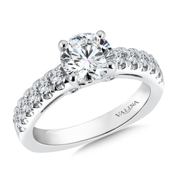 14K White Gold 0.45ct Diamond Engagement Ring