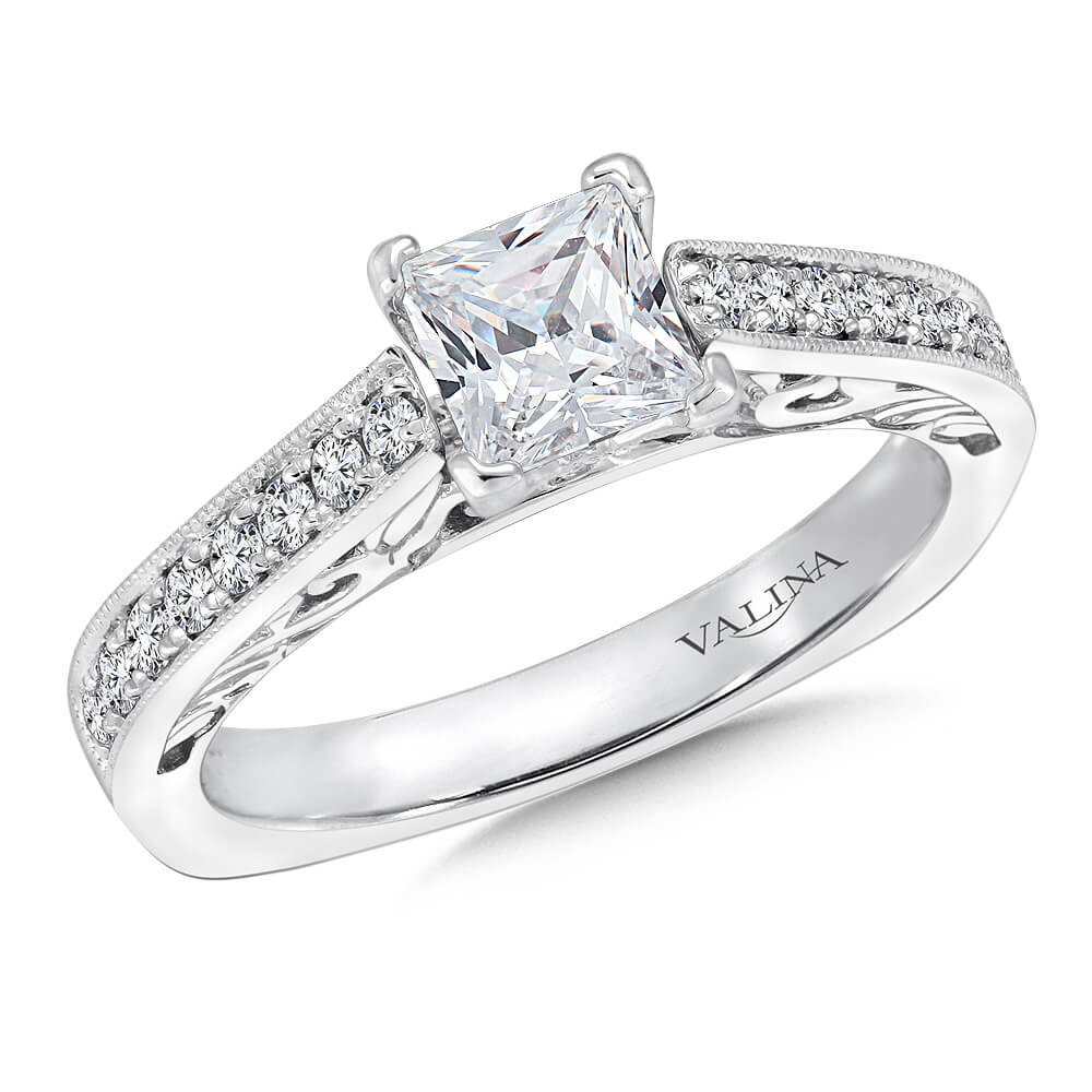 0.50 Ct Round Diamond Engagement Ring Wedding Bridal Set 14k White Gold Finish 