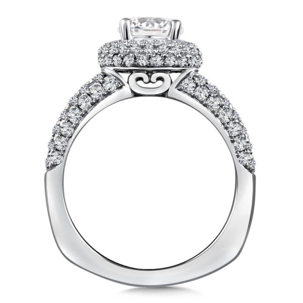 14K White Gold 1.08ct Diamond Engagement Ring