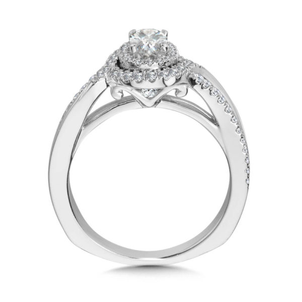 14K White Gold 0.36ct Diamond Engagement Ring