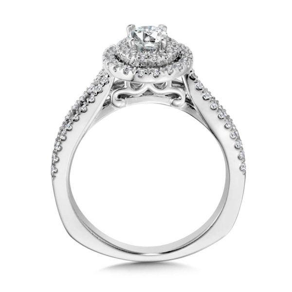 14K White Gold 0.218ct Diamond Engagement Ring