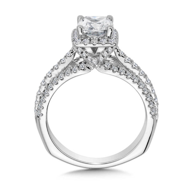 14K White Gold 0.71ct Diamond Engagement Ring